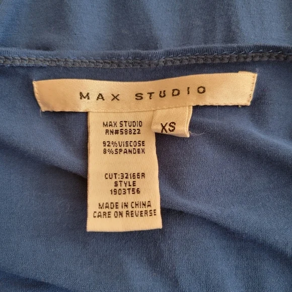Max Studio Cobalt Blue Sleeveless Maxi Dress Size XS - Picture 5 of 5
